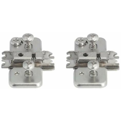Cyclingcolors – Embase en croix type BLUM 174H7100E en acier – Vis spéciales et douilles d'écartement prémontées – Hauteur 8,5mm – Pour charnière meuble