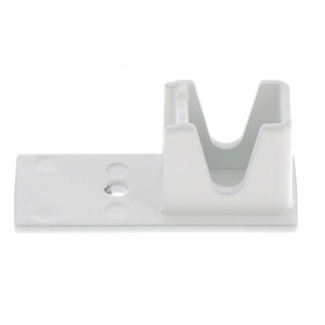 Cyclingcolors – Embout de coulisse arrêt bas volet roulant aluminium laqué blanc – Dimensions 53x22mm – Installation en applique – Support rénovation