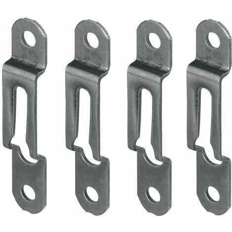 Cyclingcolors – Lot de 4 ferrures d'assemblage en acier bronze – Épaisseur bois 16mm – Largeur 12mm – Fixation pour cadre et meuble