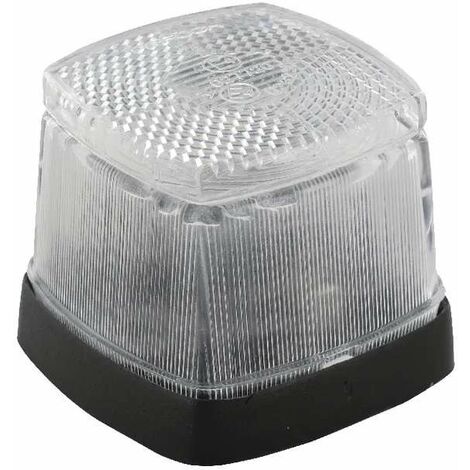 Cyclingcolors – Feu de position avant carré 60x60mm 12V – Éclairage halogène pour remorque, tracteur, camion – Visibilité optimale sur la route