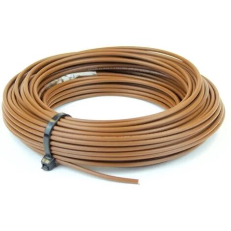 Cyclingcolors – Fil électrique souple 0,75mm² cuivre marron – Longueur 5 mètres – Câble flexible pour installations électriques – Résistance à l'usure