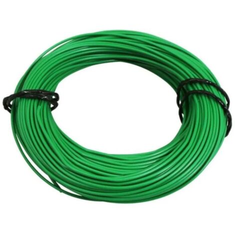 Cyclingcolors – Fil électrique souple 1mm² cuivre vert – Longueur 5 mètres – Câble flexible pour installations électriques – Résistance à l'usure