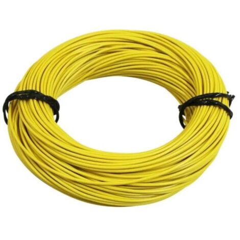 Cyclingcolors – Fil électrique souple 1mm² en cuivre jaune – Longueur 5 mètres – Câble flexible pour installations électriques – Tension 230V