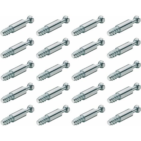 Cyclingcolors – Goujons d'assemblage 20x 7mm – Longueur 8mm – Largeur 24mm – Fixation pour meuble bois – Boîtier cylindrique