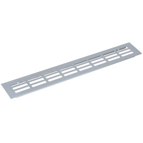 Cyclingcolors – Grille aération VMC 250 x 60mm – Aluminium anodisé – Installation encastrée – Pour air intérieur et extérieur – Grille perforée