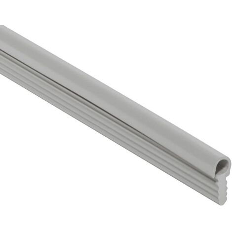 cyclingcolors guarnizione 13x5 profilo tondo rotondo grigio plastico PVC porta finestra zoccolo cucina impermeabile sigillante (lunghezza 10m)
