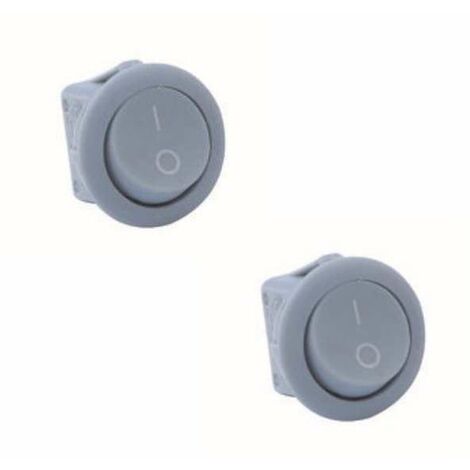 Cyclingcolors – Interrupteur mécanique à bascule rond 230V 4A bipolaire – Pour bandeaux LED cuisine et salle de bain – Installation sécurisée