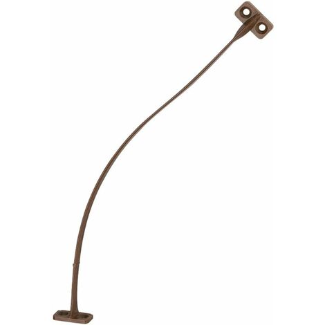 Cyclingcolors – Lot de 2 limiteurs d'ouverture de porte meuble 200mm – Compas de retenue à visser – Plastique marron pour usage intensif