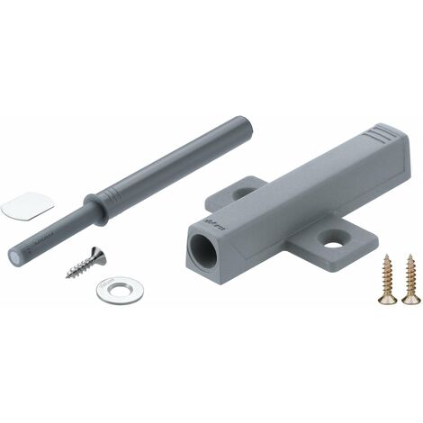 Cyclingcolors – Loqueteau à pression aimanté réglable Blum 956A1004 – Adaptateur en croix à visser 956A1501 – Pour meubles de cuisine – Plastique gris