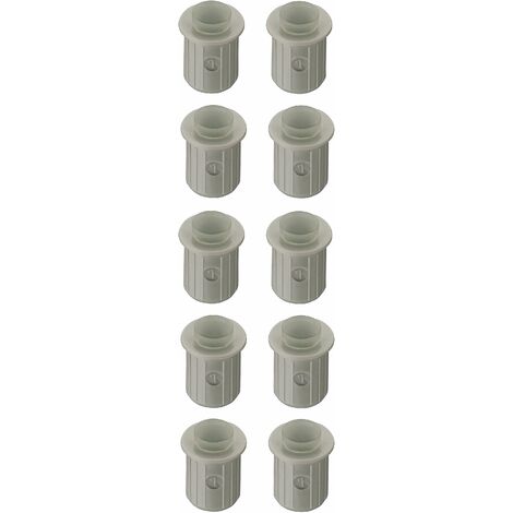 Cyclingcolors – Lot de 10 amortisseurs de butée 8mm – Insert caoutchouc gris clair – Pour meubles placard et étagères – Réduction des chocs et bruit