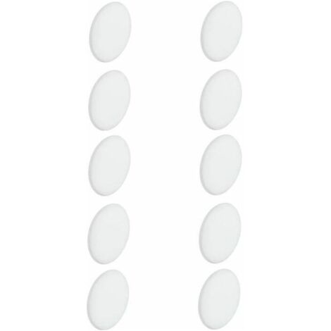 Cyclingcolors – Lot de 10 cache vis autocollants adhésifs à peindre 16mm – Plastique pour surfaces variées – Finition peignable pour décoration intérieure