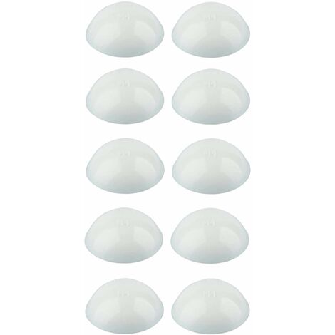 Cyclingcolors – Lot de 10 cache vis lèvre d'étanchéité Ø18mm – Tête cylindrique bombée – Plastique polyéthylène pour vis à tôle – Finition soignée