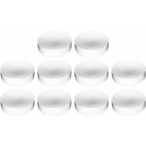 Cyclingcolors – Lot de 10 embouts de tube rond en PELD – Protection pour meubles – Ø 45mm blanc – Finition esthétique pour tables et chaises