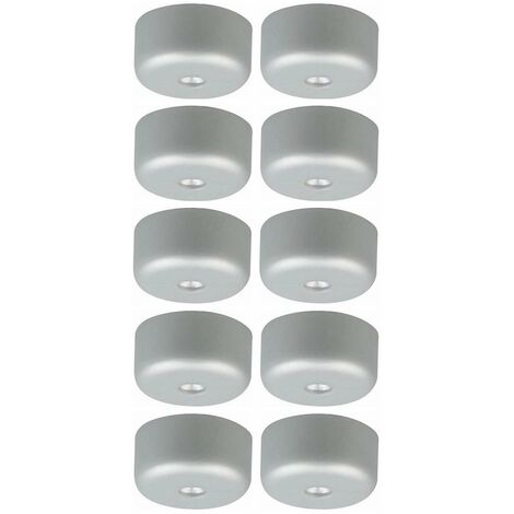 Cyclingcolors – Lot de 10 pieds de meuble à visser en plastique 40mm – Hauteur 19mm – Pour sols durs – Installation facile avec vis