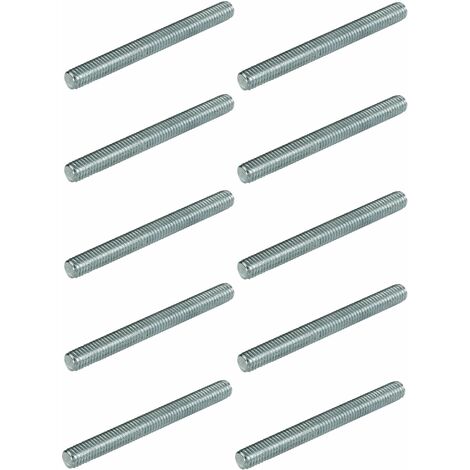 Cyclingcolors – Lot de 10 tiges filetées M6 x 70mm – Acier – Filetage complet 6mm – Norme DIN 976 – Pour assemblage robuste