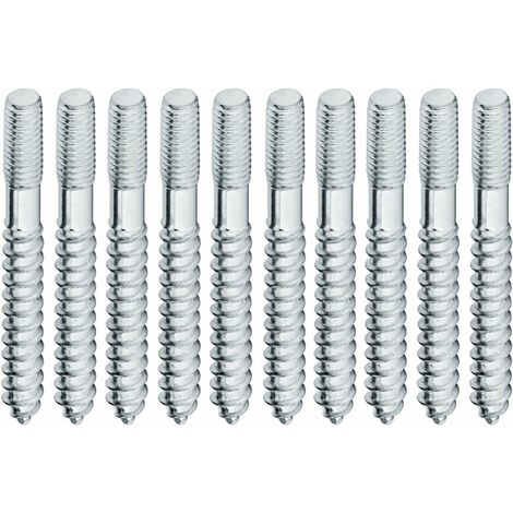 Cyclingcolors – Lot de 10 vis à double filetage M4 x 30mm – Acier zingué pour fixation meuble – Tenue optimale pour assemblage étagères