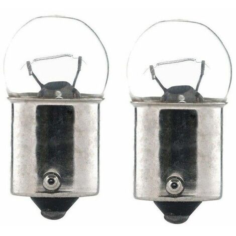 Cyclingcolors – Lot de 2 ampoules 12V 21W BA15S – Éclairage universel petit globe – Lumière blanche chaude – Remplacement pour véhicules et bricolage