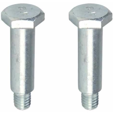Cyclingcolors – Lot de 2 axes vis épaulées pour roues de tondeuse – Filetage 3/8 UNC – Longueur 66,7mm – Montage facile sur tracteurs et remorques