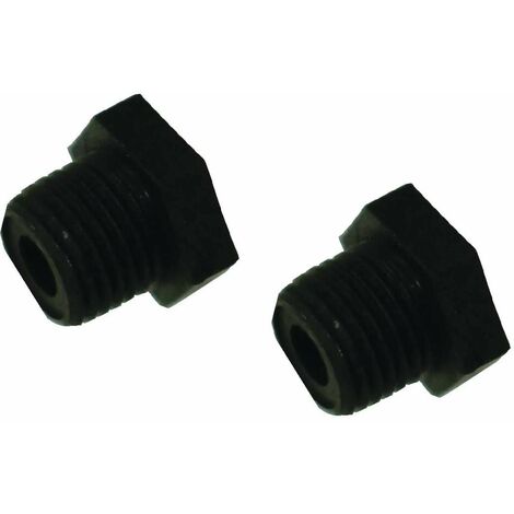 Cyclingcolors – Lot de 2 bouchons mâles 1/4 en PVC – Raccord à visser pour tuyaux d'arrosage – Connexion étanche et sécurisée