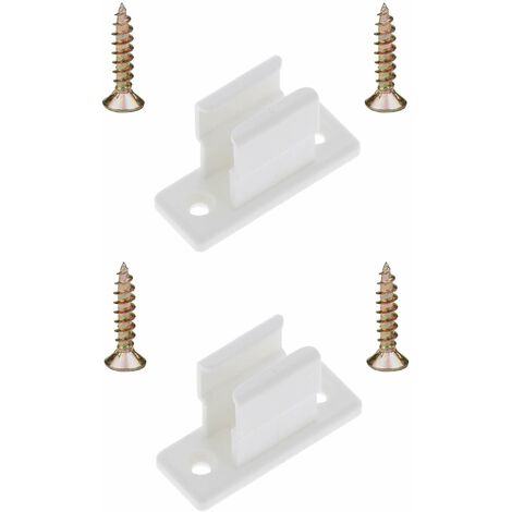 Cyclingcolors – Lot de 2 clips bloqueurs de manivelle pour volet roulant – Plastique polyamide blanc – Universel diamètre 13mm – A visser pour fixation murale