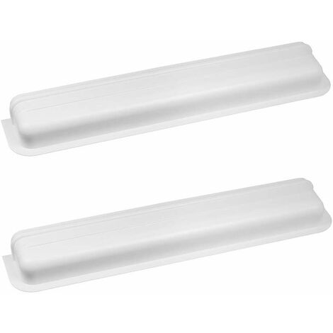 Cyclingcolors – Lot de 2 couvercles caches blancs 450mm – Pour amortisseurs de lit banquette clic clac pliable – Plastique durable et esthétique