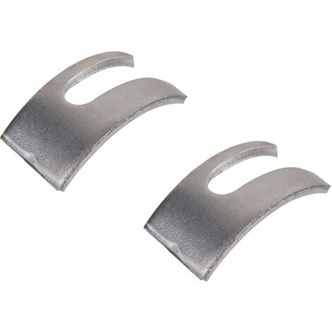Cyclingcolors – Lot de 2 étriers ouverts en acier pour vis goujon tête cylindrique – Ø 38 mm – Ferrures vintage rustiques pour meubles anciens