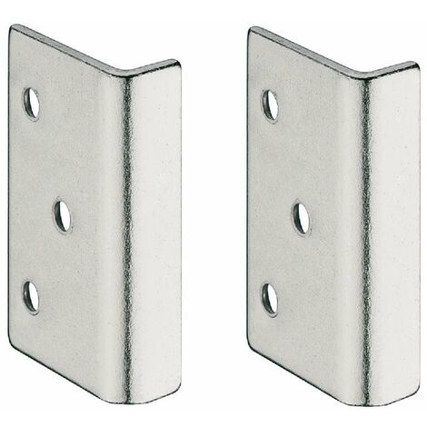 Cyclingcolors – Lot de 2 gâches à équerre pour serrure bec de cane en applique – Acier robuste pour portes intérieures – Durabilité et résistance accrue
