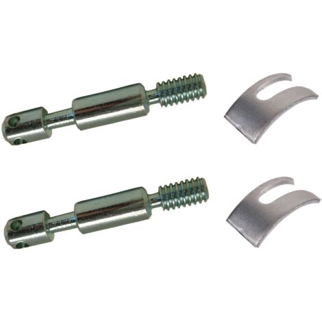 Cyclingcolors – Lot de 2 goujons d'assemblage 8mm x 75mm – Acier – 4 trous + 2 étriers 38mm pour fixation robuste – Assemblage rapide meubles