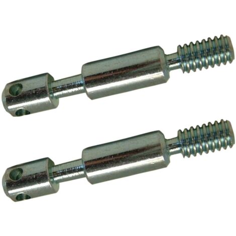 Cyclingcolors – Lot de 2 goujons d'assemblage 8mm x 75mm – Acier avec 4 trous – Fixation solide pour meubles et lits – Filetage direct