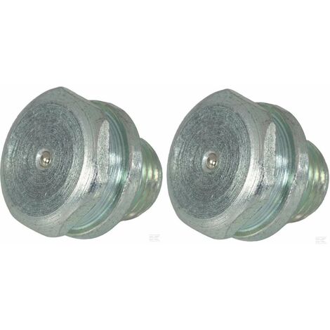 Cyclingcolors – Lot de 2 graisseurs G1/8 avec tête 16mm – Pour graissage de pompes à graisse manuelles – Compatible tracteurs et engins agricoles