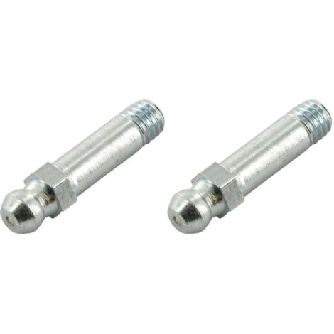 Cyclingcolors – Lot de 2 graisseurs longs M6x1 à angle 180° – Pour pompes à graisse manuelles et hydrauliques – Adaptés tracteurs et engins agricoles