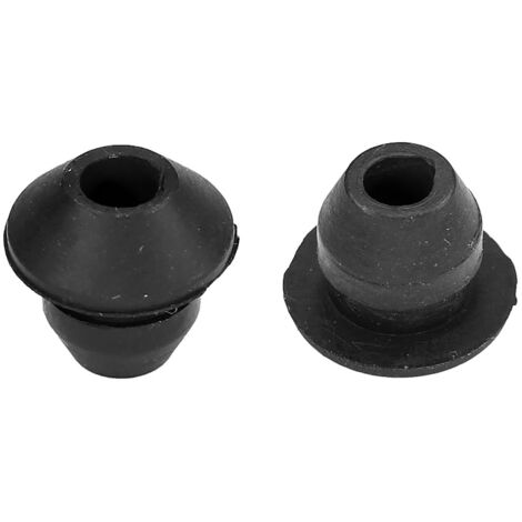 Cyclingcolors – Lot de 2 passe cloison universel pour durite Ø5mm – Caoutchouc noir – Pour tondeuse, tracteur, débroussailleuse – Ø9mm 1 trou