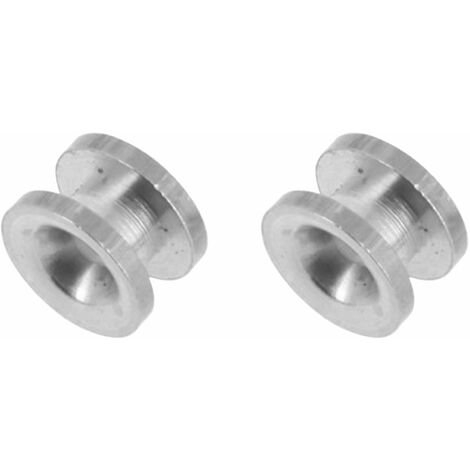 Cyclingcolors – Lot de 2 passe-fils aluminium pour débroussailleuse à 3 fils – Diamètre 4 mm et 16 mm – Hauteur 9 mm – Entretien jardin