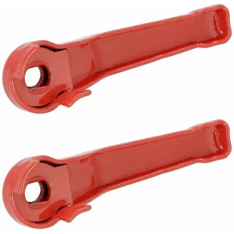 Cyclingcolors – Lot de 2 poignées de levier de rechange pour vanne à bille – Acier rouge – Taille 3/8' – Compatible avec vannes à bille standards