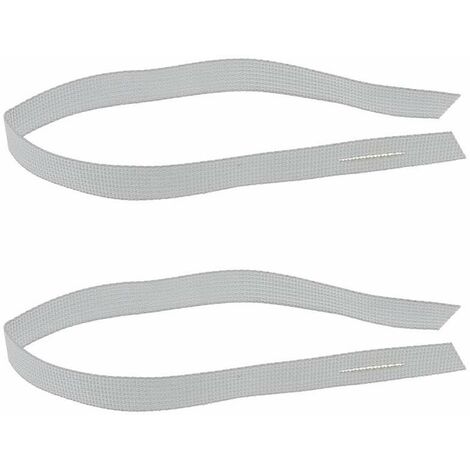 Cyclingcolors – Lot de 2 sangles d'attache pour tablier de volet roulant 20 x 450mm – Réglable en polyester tissé gris – Fixation universelle pour tube enroulement