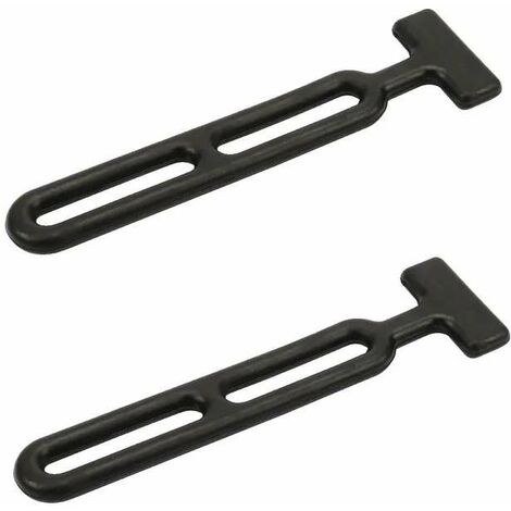 Cyclingcolors – Lot de 2 tendeurs caoutchouc élastique 190mm – Système extensible pour porte-vélo, capot voiture, remorque, jardin, piscine