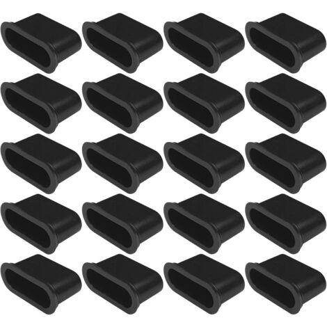 Cyclingcolors – Lot de 20 embouts supports de lattes 38mm – Plastique noir – Installation rapide – Compatible avec lattes de 38mm pour cadre bois