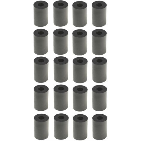 Cyclingcolors – Lot de 20 entretoises en plastique PE-HD M5 – Diamètre extérieur 20mm – Hauteur 10mm – Pour applications de fixation précises