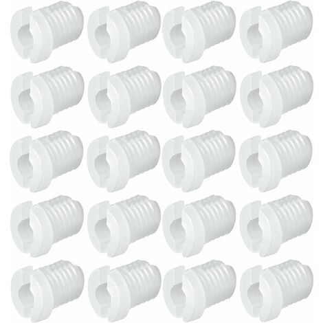 Cyclingcolors – Lot de 20 manchons d'écartement en plastique M4 – Longueur 7,5mm – Pour vis bois 4mm – Fixation meuble efficace