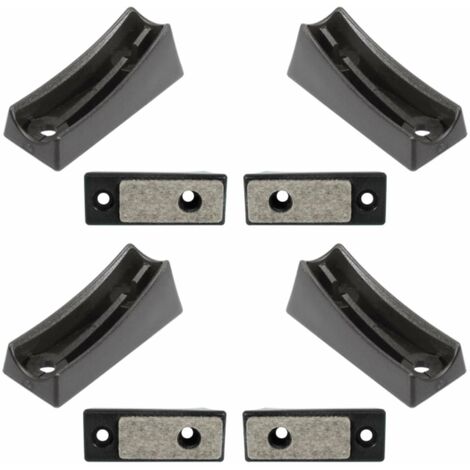 Cyclingcolors – Lot de 4 embouts en plastique noir pour pieds de chaise Cantilever – Protection feutre pour sols – Ø tube 22mm – Longueur 71mm
