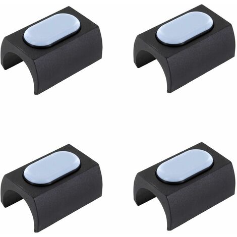 Cyclingcolors – Lot de 4 embouts en plastique Teflon PTFE rectangulaires 16-17mm – Protection pour sols – Pour pieds ronds de chaises et meubles