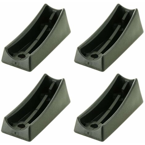 Cyclingcolors – Lot de 4 embouts en plastique noir pour chaises Cantilever – Protection de sol – Ø tube 22mm – Installation par vissage