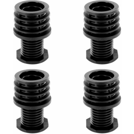 Cyclingcolors – Lot de 4 embouts rentrants ronds 25 mm ajustables – Pour réglage précis de pieds de meubles – Plastique polyamide 6 durable