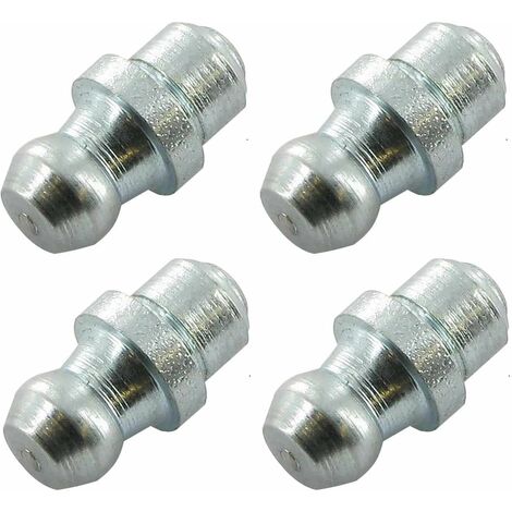 Cyclingcolors – Lot de 4 graisseurs à frapper M6 180° – Pour pompes à graisse manuelles et hydrauliques – Graissage efficace engins agricoles