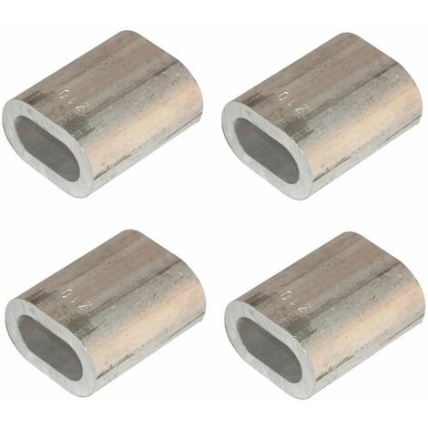 Cyclingcolors – Lot de 4 manchons à sertir aluminium 8mm – Raccordement câbles acier armé – Longueur 28mm – Connexion solide et durable