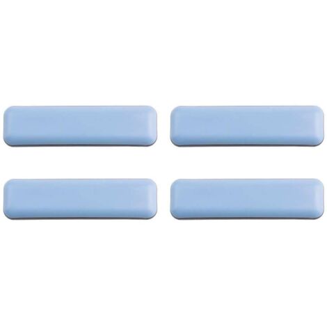 Cyclingcolors – Lot de 4 patins glisseurs téflon autocollants 19 x 70 mm – Protection sol parquet – Réduit frottements et rayures – Pour meubles
