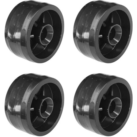 Cyclingcolors – Lot de 4 roulettes 30mm en plastique rigide noir – Charge maximale 50kg – Pour meubles et chariots – Utilisation universelle