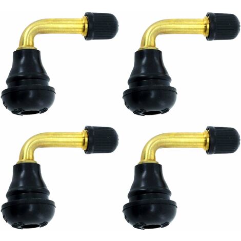 Cyclingcolors – Lot de 4 valves tubeless coudées PVR70 – Longueur 32,5mm – Pression max 4,5 bar – Diamètre trou jante 11,5mm