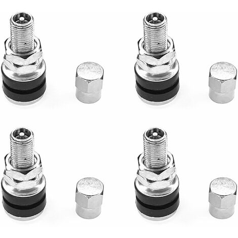 Cyclingcolors – Lot de 4 valves tubeless TR161 33mm – Pour pneus moto, scooter et quad – Accessoire de mécanicien – Étanchéité optimale