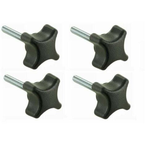 Cyclingcolors – Lot de 4 vis étoile M5 x 30 – Tête en plastique – Acier galvanisé – Pour fixation sécurisée dans matériaux variés